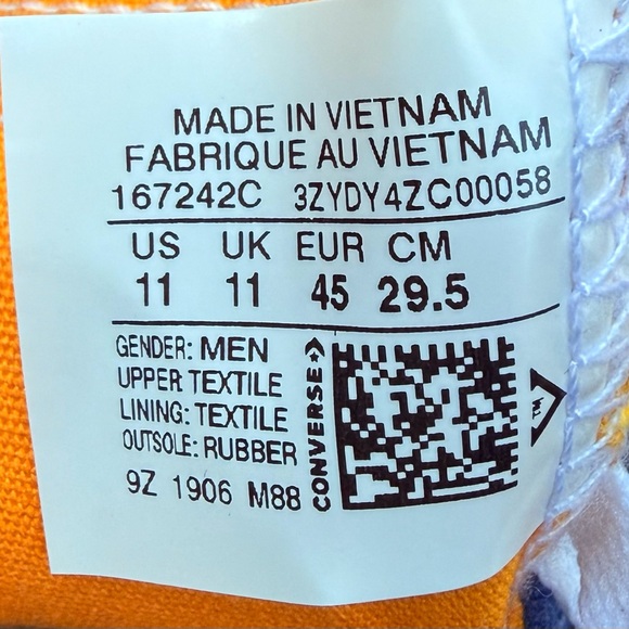 Men's Converse UNT1TL3D Hi Not A Chuck Sneakers Night Purple 167242C US Size 11 - Picture 9 of 9